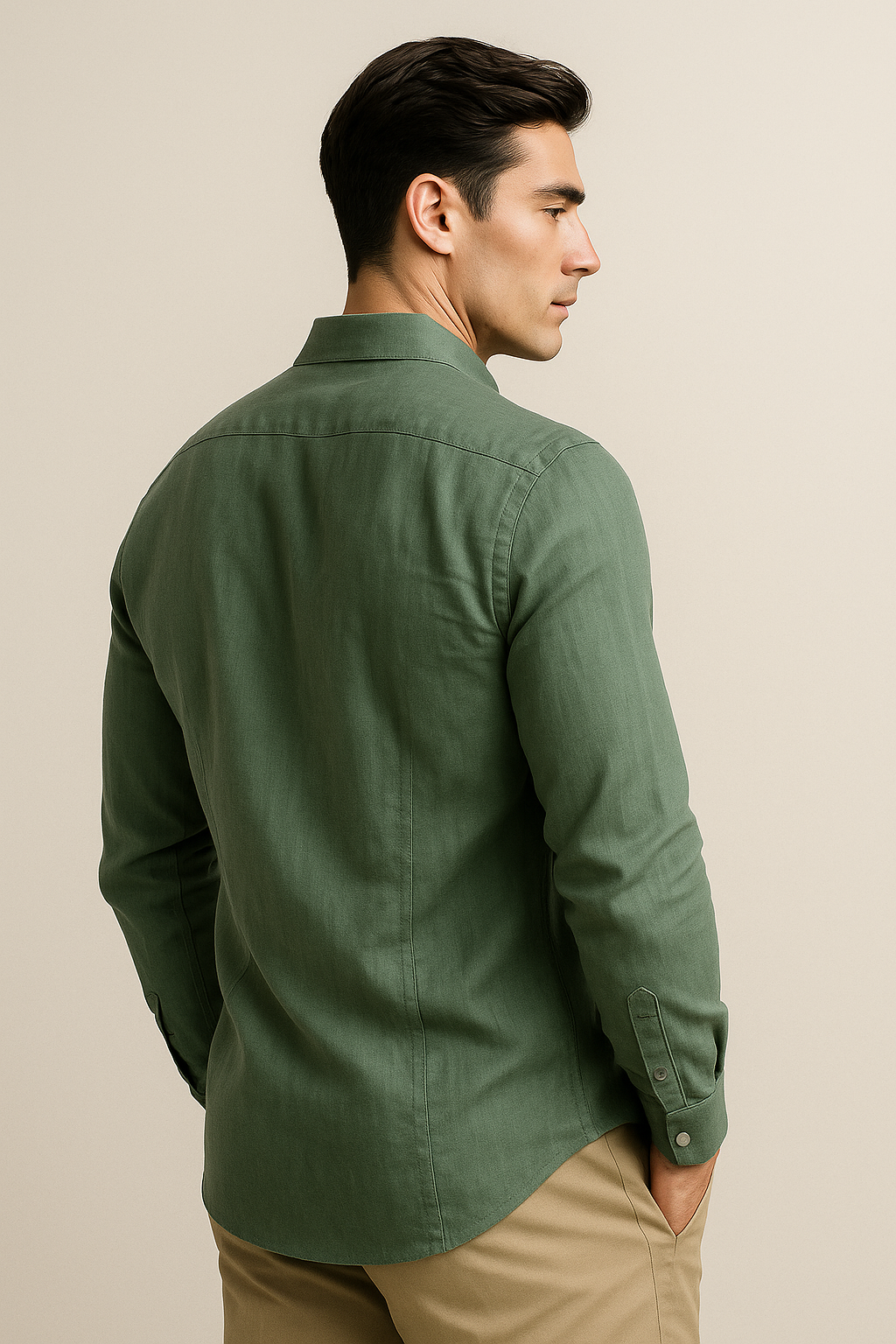 Capri Linen Shirt Green