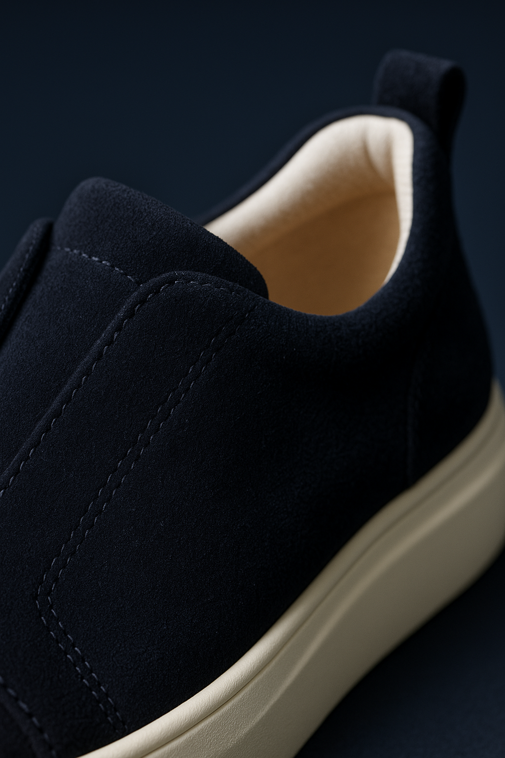 Emirali Suede Slip-On Navy