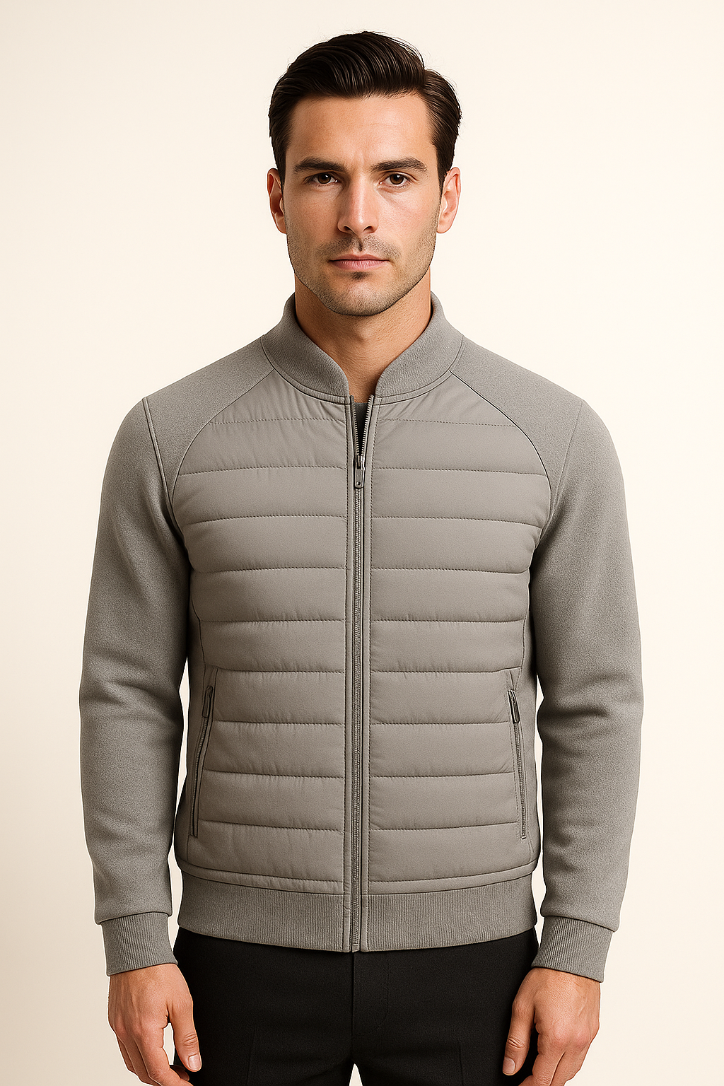 Bellori Wool Padded Jacket Grey