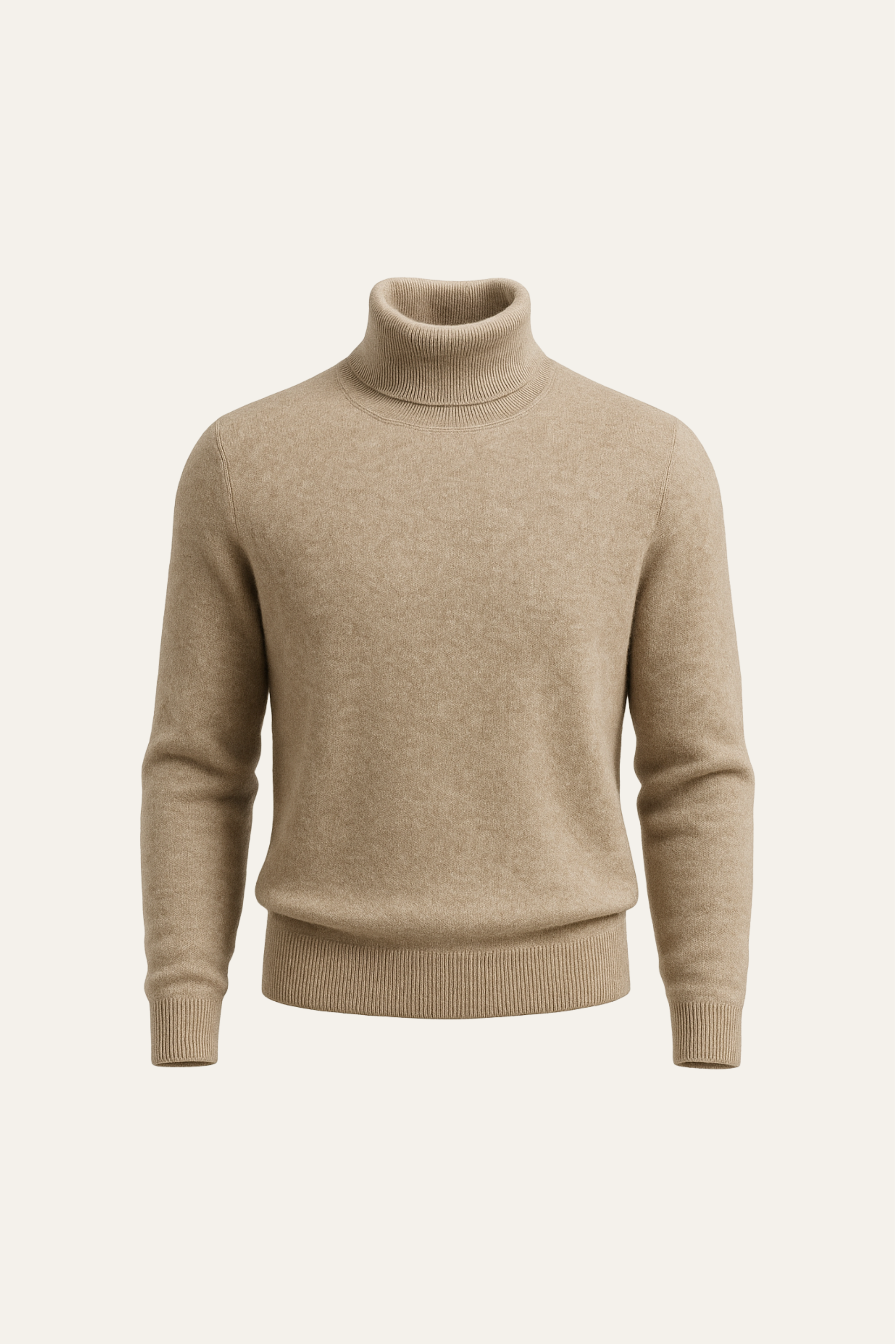 Carezza Cashmere Turtleneck Dark Beige