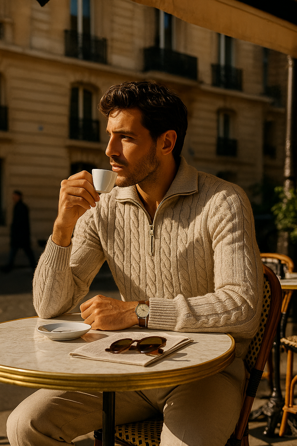 Bergamo Cable Knit Jumper Grey