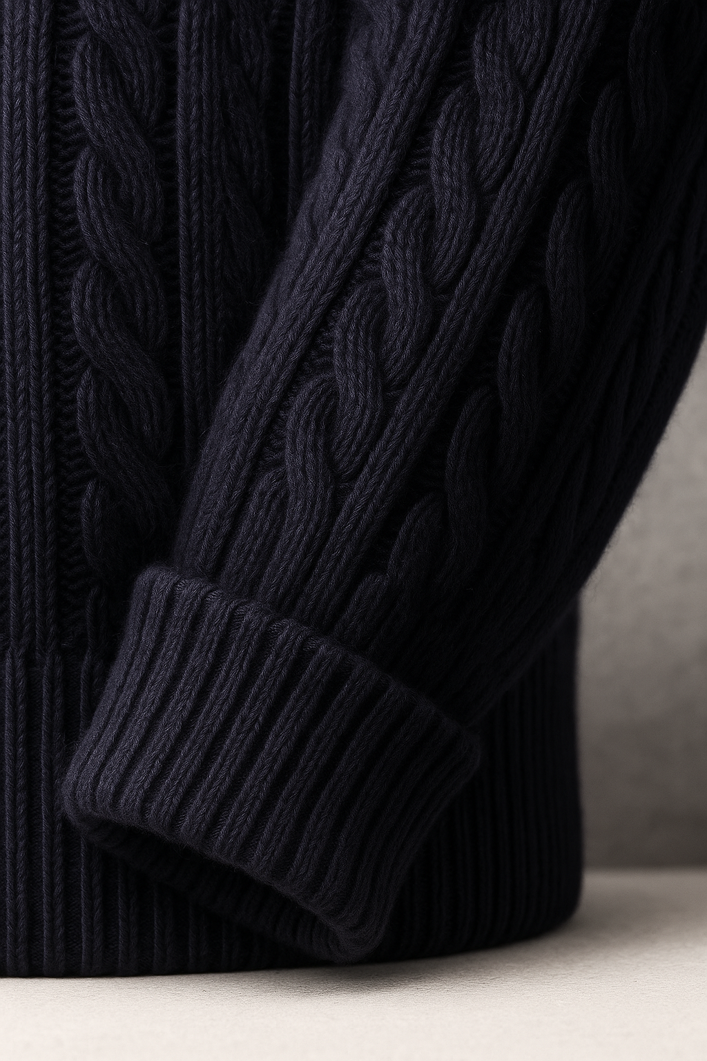 Bergamo Cable Knit Navy
