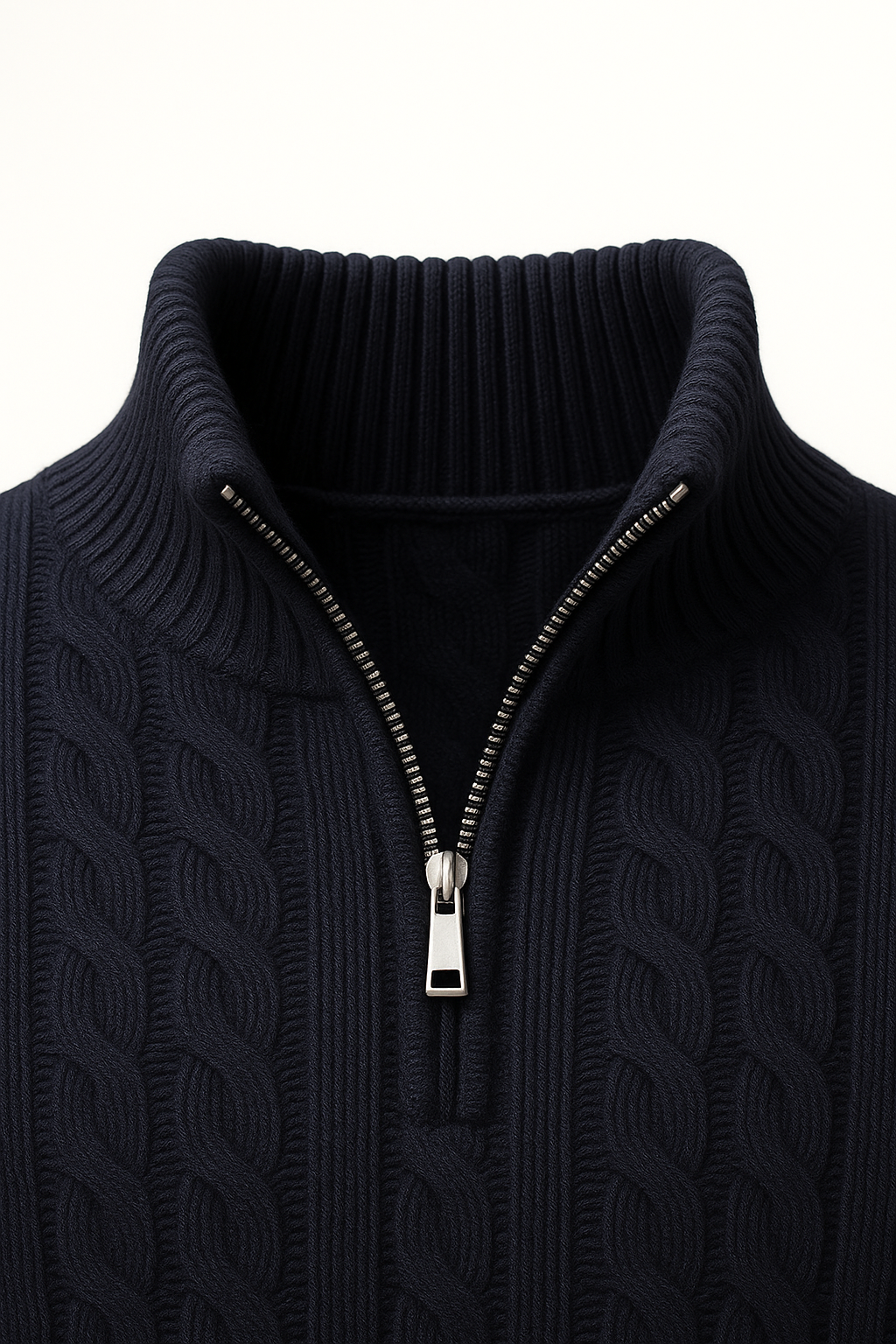 Bergamo Cable Knit Navy