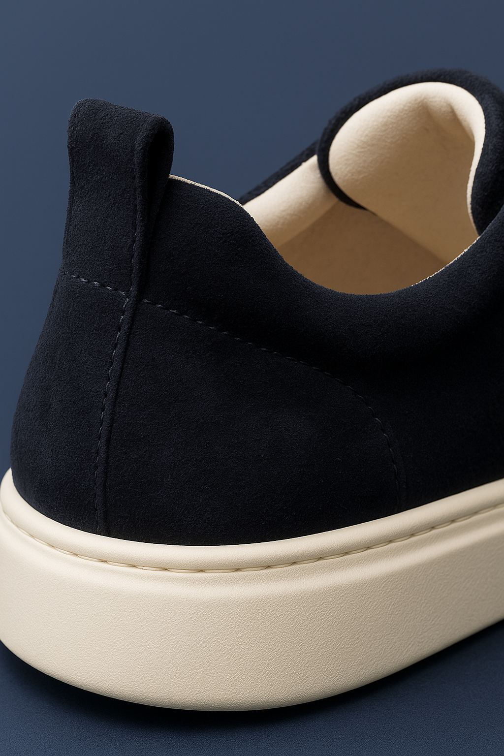 Emirali Suede Slip-On Navy