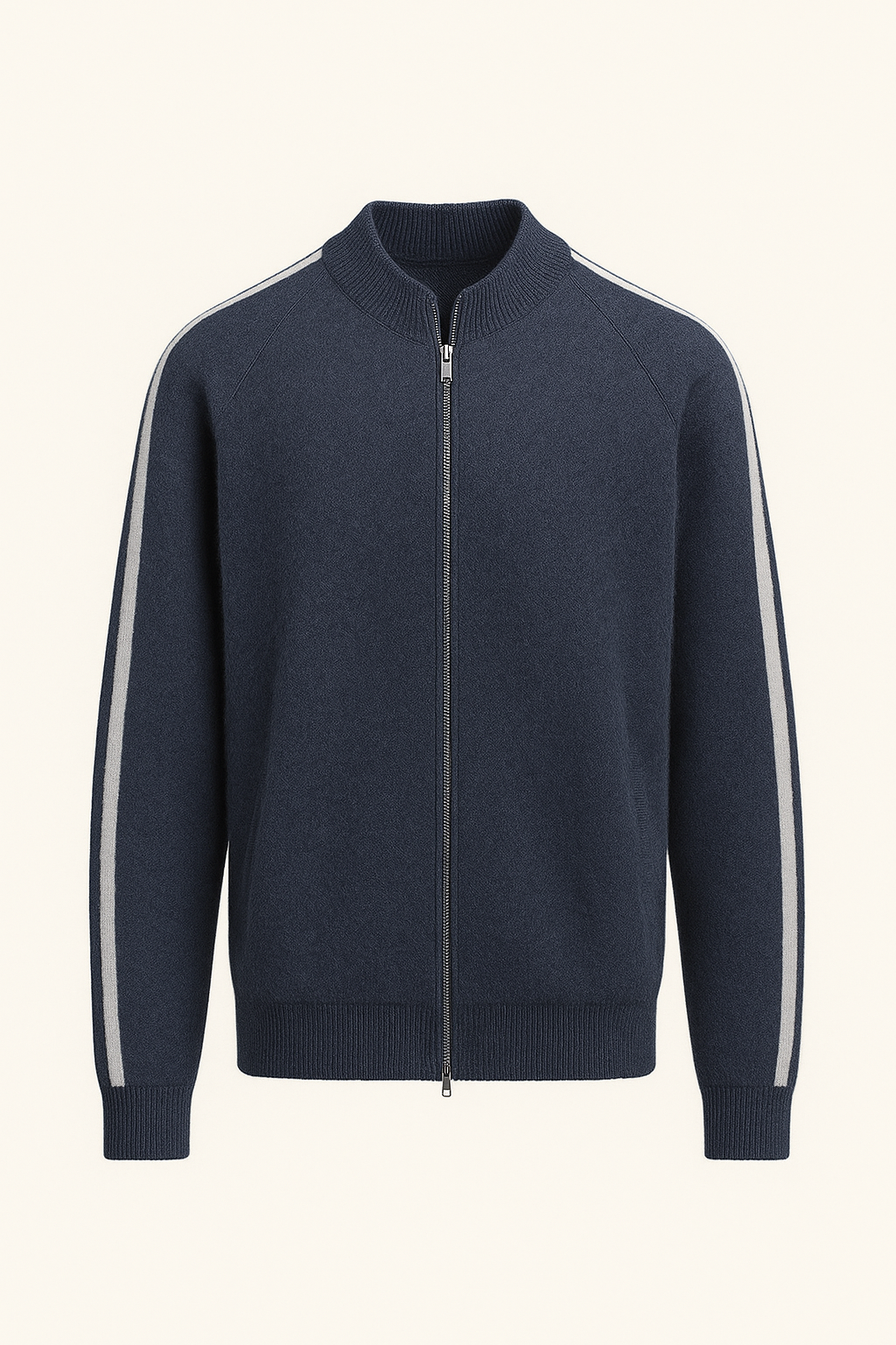 Calenzi Cashmere Zip Knit Navy