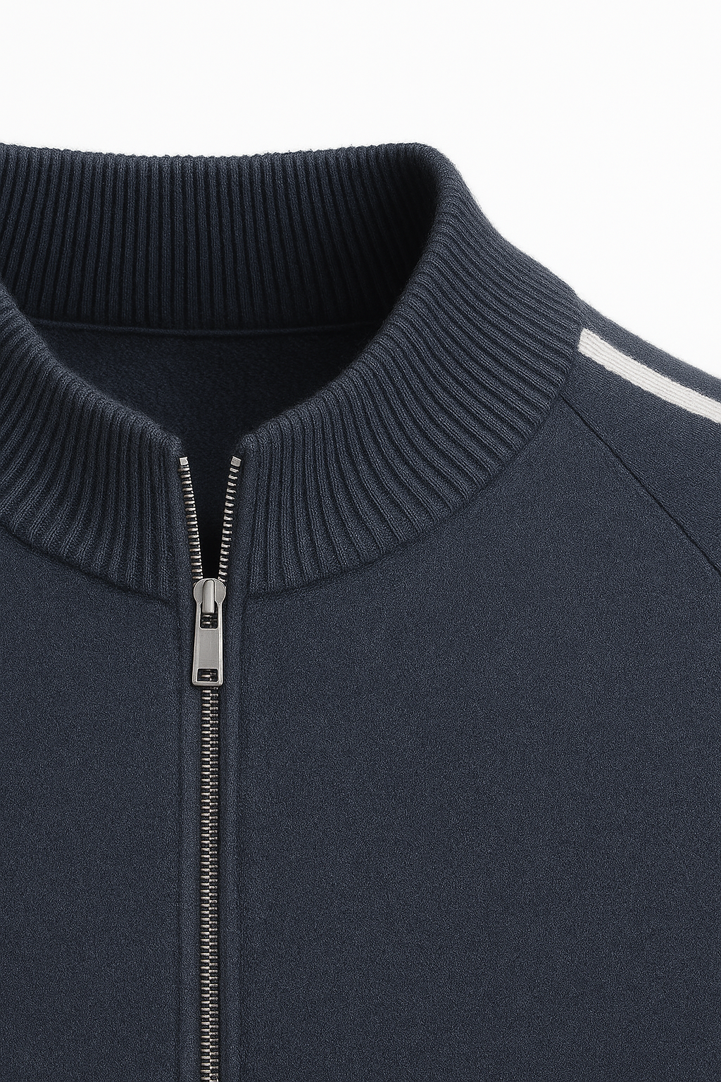 Calenzi Cashmere Zip Knit Navy