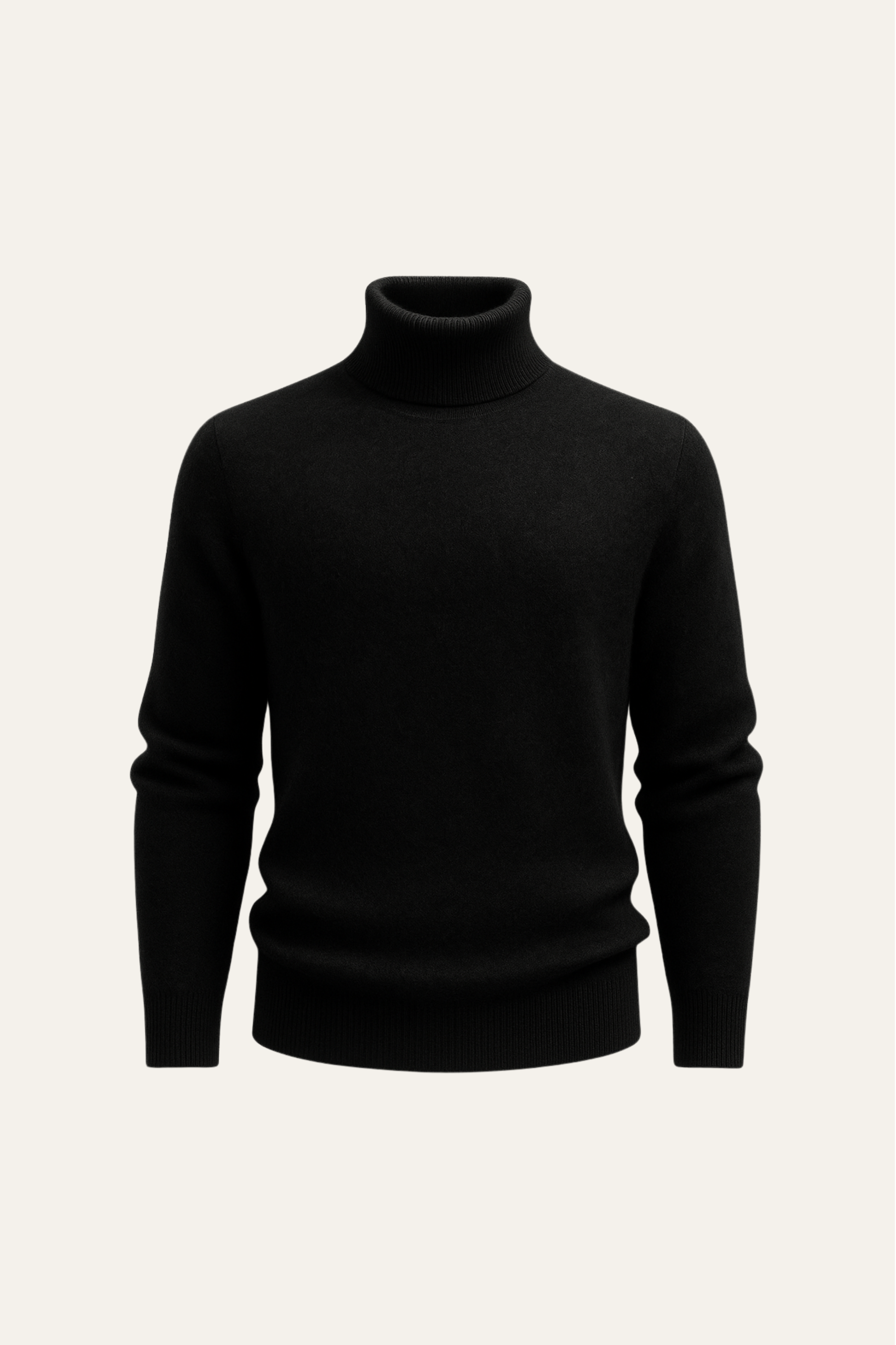 Carezza Cashmere Turtleneck Black
